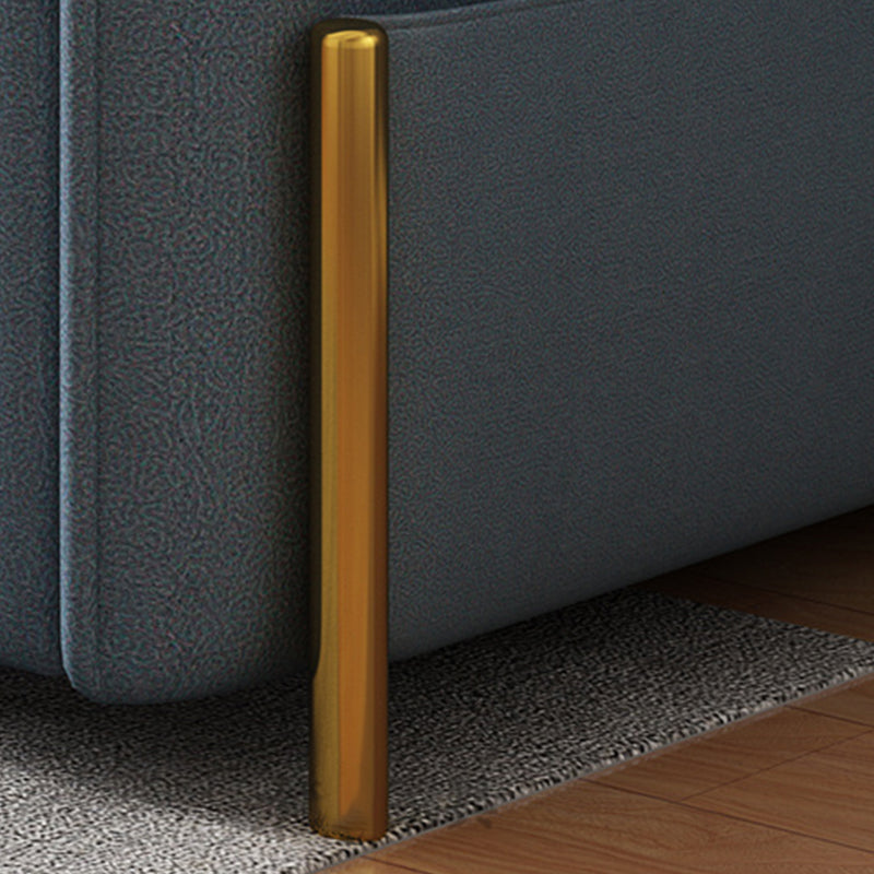 Pillow Included Convertible Sofa Armless Foldable Futon Sofa Bed with Storage