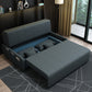 Pillow Included Convertible Sofa Armless Foldable Futon Sofa Bed Black Sponge Clearhalo 'furn' 'furn_futons' 'Furniture' 'Futons & Daybeds' 'Futons' 'Living Room Furniture' 6363933