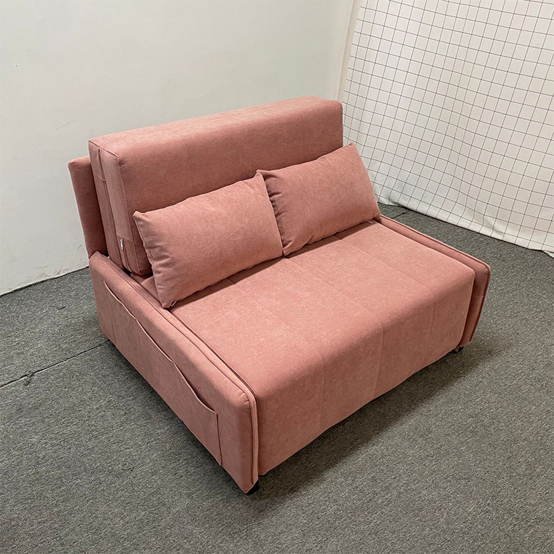 Almohada incluida cama softable de futón de sofá convertible con almacenamiento