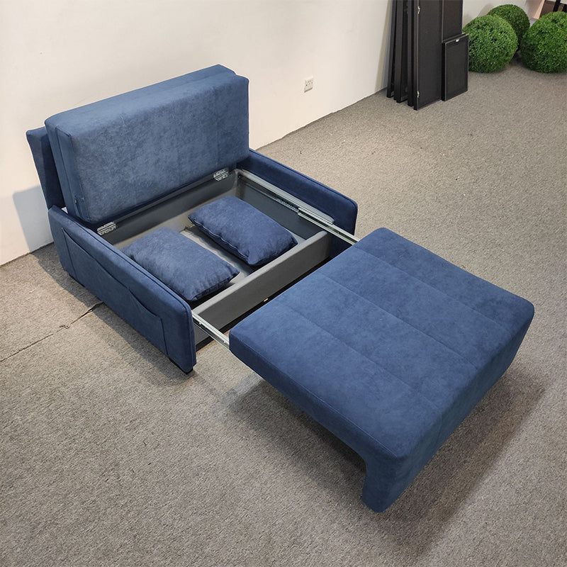Cuscino incluso divano convertibile di divano futon pieghevole con archiviazione