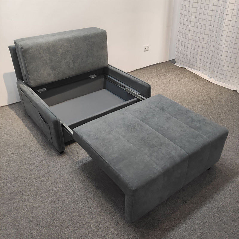Almohada incluida cama softable de futón de sofá convertible con almacenamiento