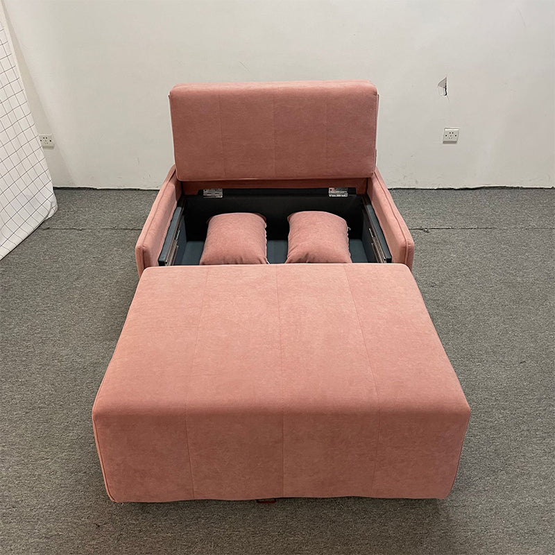 Almohada incluida cama softable de futón de sofá convertible con almacenamiento
