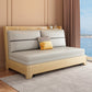 Wood Convertible Sofa Pillow Included Foldable Futon Sofa Bed