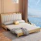 Wood Convertible Sofa Pillow Included Foldable Futon Sofa Bed