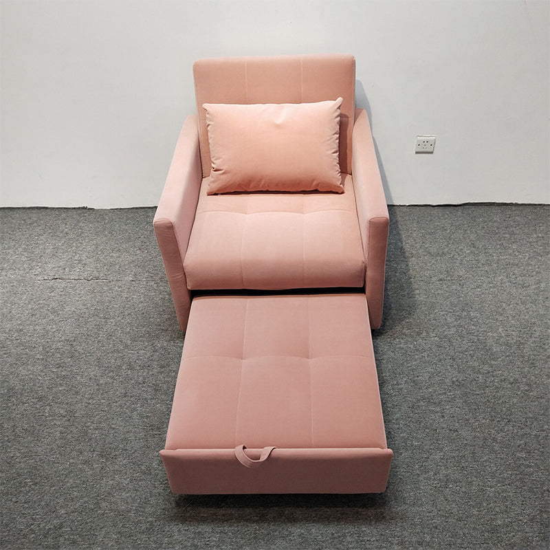 Recessed Arms Futon Sofa Bed Pillow Included Cushion Back Sleeper Sofa Clearhalo 'furn' 'furn_futons' 'Furniture' 'Futons & Daybeds' 'Futons' 'Living Room Furniture' 6364044