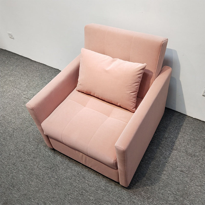 Recessed Arms Futon Sofa Bed Pillow Included Cushion Back Sleeper Sofa