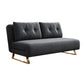 Cushion Back Futon Sofa Bed Pillow Included Sleeper Sofa with Gold Leg Clearhalo 'furn' 'furn_futons' 'Furniture' 'Futons & Daybeds' 'Futons' 'Living Room Furniture' 6364085