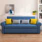 Cushion Back Futon Sofa bedkussen omvatte wijd uitlopende armen slaper bank