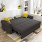 Cushion Back Futon Sofa bedkussen omvatte wijd uitlopende armen slaper bank