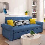 Cushion Back Futon Sofa bedkussen omvatte wijd uitlopende armen slaper bank
