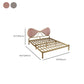 Metal and Upholstered Bed Frame with Metal Legs Open-Frame Bed in Gold Clearhalo 'Bedroom Furniture' 'Beds' 'furn' 'furn_beds' 'Furniture' 6364195