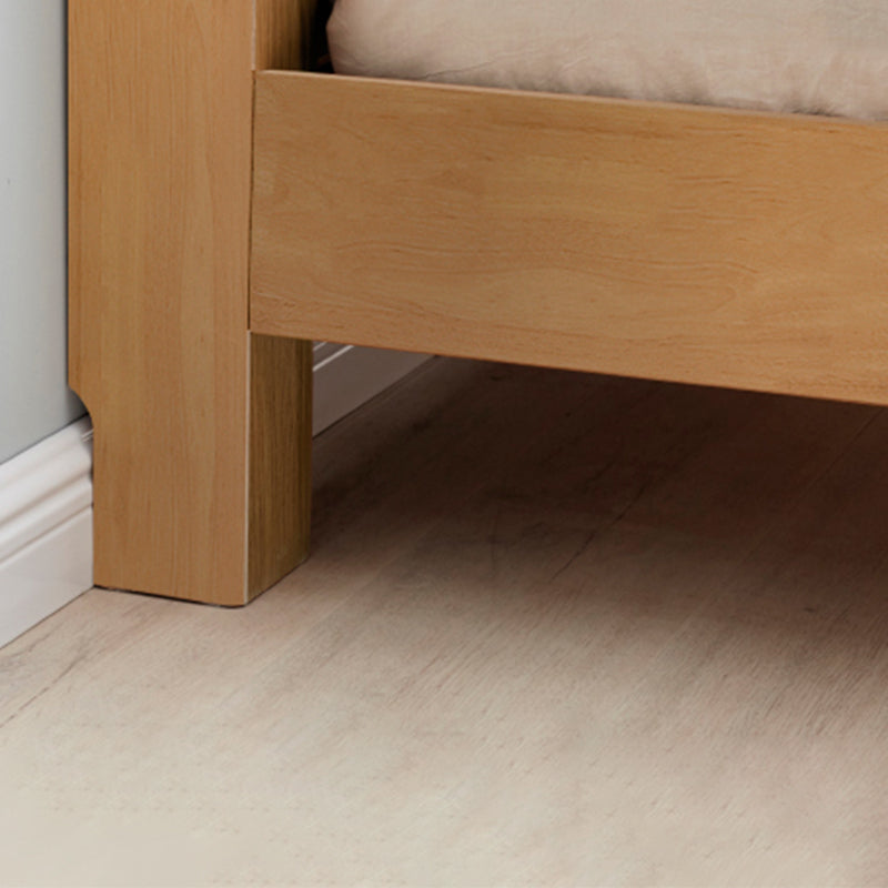 Lit de panneau en bois massif moderne lit naturel lit naturel avec tête de lit