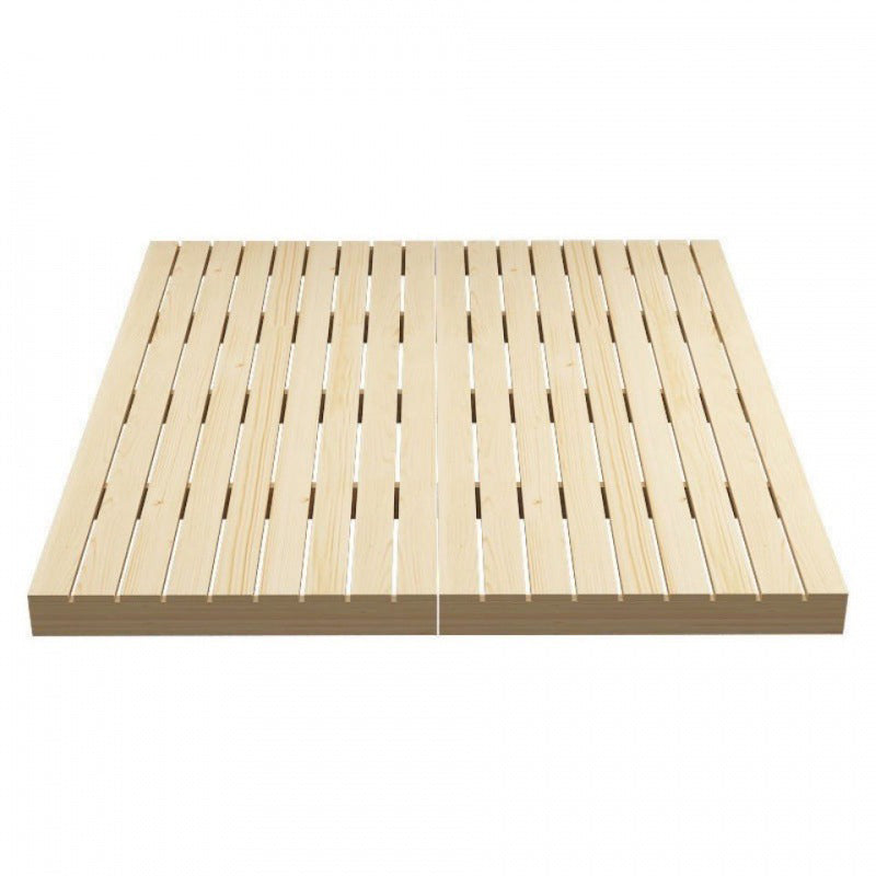 モダンプラットフォームベッドフレームソリッドウッドプラットフォームベッドパインウッド