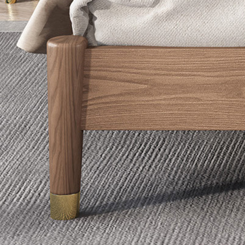 Color sólido de color rectangular Panel de cama Ceniza Cena estándar con cabecera