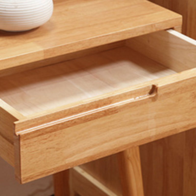 Scandinavian Rubberwood Vanity Flip Single Mirror Jewelry Vanity Desk Clearhalo 'Bedroom Furniture' 'furn' 'furn_makeup_vanities' 'Furniture' 'Makeup Vanities' 'makeup_vanities' 6364618