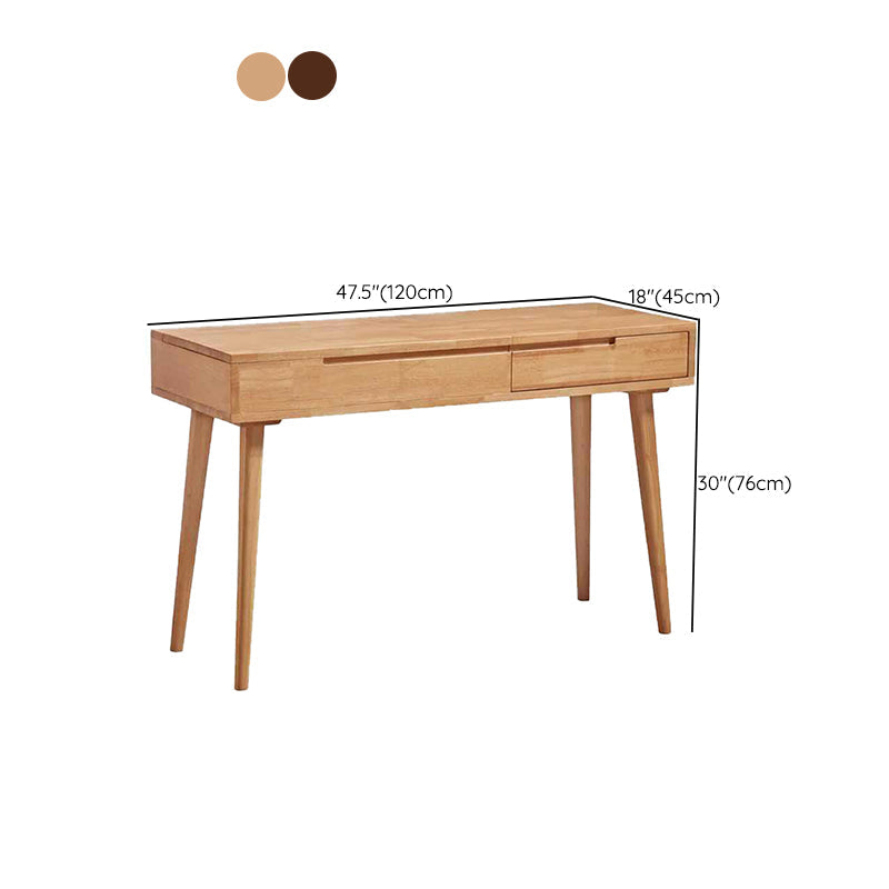 Scandinavian Rubberwood Vanity Flip Single Mirror Jewelry Vanity Desk Clearhalo 'Bedroom Furniture' 'furn' 'furn_makeup_vanities' 'Furniture' 'Makeup Vanities' 'makeup_vanities' 6364620