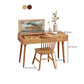 Scandinavian Rubberwood Vanity Flip Single Mirror Jewelry Vanity Desk Clearhalo 'Bedroom Furniture' 'furn' 'furn_makeup_vanities' 'Furniture' 'Makeup Vanities' 'makeup_vanities' 6364621