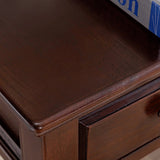 モダンな長方形の上部サイド表23.62 "ストレージ付きの高層材のエンドテーブル