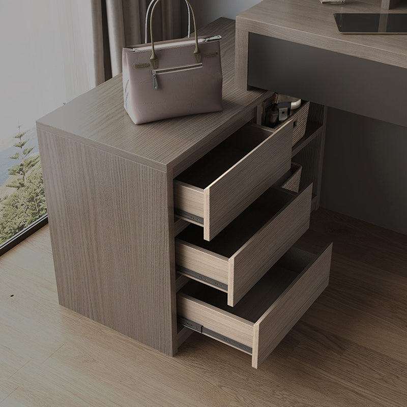 Tavolino da tavolo da vanità da 15,74 "con 5 cassetti di stoccaggio e specchio