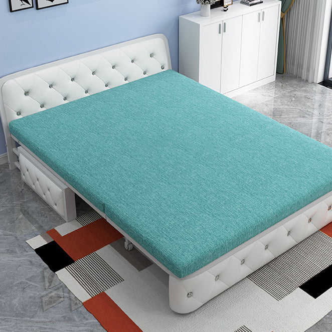 Linen Sleeper Sofa 33.46" Wide Armless Sofa Bed with Upholstered Clearhalo 'furn' 'furn_futons' 'Furniture' 'Futons & Daybeds' 'Futons' 'Living Room Furniture' 6364744