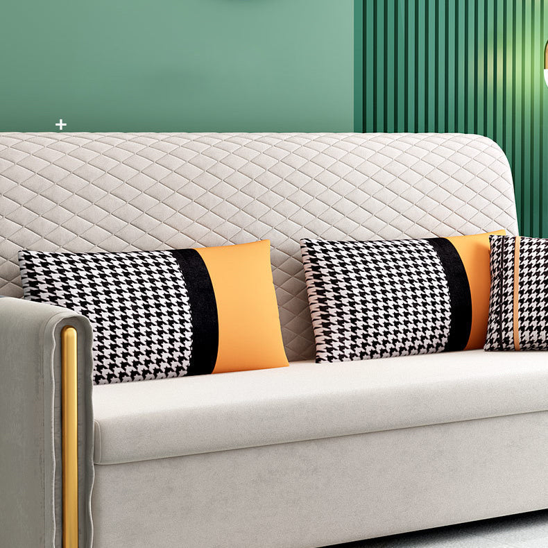 Light Gray Sleeper Sofa Modern Style Sofa Bed with Upholstered Clearhalo 'furn' 'furn_futons' 'Furniture' 'Futons & Daybeds' 'Futons' 'Living Room Furniture' 6364764