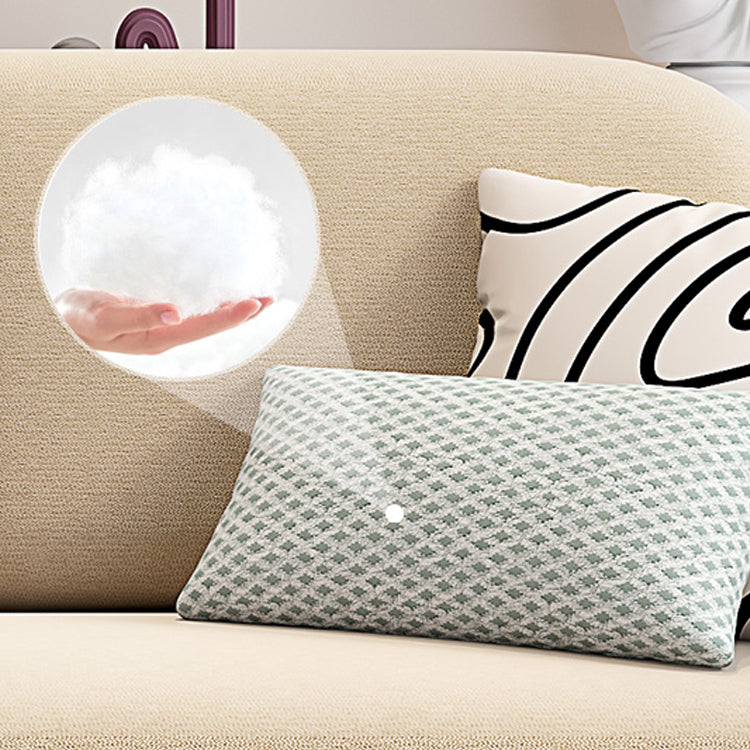 Canapé-lit en velours beige 31,49 "canapé-lit scandinave de largeur avec rembourrage