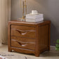 2 Drawers Solid Wood Nightstand Contemporary Oak Night Table Clearhalo 'Bedroom Furniture' 'furn' 'furn_night_stand' 'Furniture' 'night_stand' 'Nightstands' 6366571