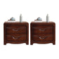 2 Drawers Solid Wood Nightstand Contemporary Oak Night Table 21.3"L x 16.1"W x 19.1"H Dark Walnut 2 Piece Set Clearhalo 'Bedroom Furniture' 'furn' 'furn_night_stand' 'Furniture' 'night_stand' 'Nightstands' 6366577