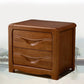 2 Drawers Solid Wood Nightstand Contemporary Oak Night Table Clearhalo 'Bedroom Furniture' 'furn' 'furn_night_stand' 'Furniture' 'night_stand' 'Nightstands' 6366590