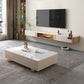 Glam Stone – console TV, meuble TV mural avec rangement pour le salon