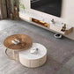 Glam Stone – console TV, meuble TV mural avec rangement pour le salon