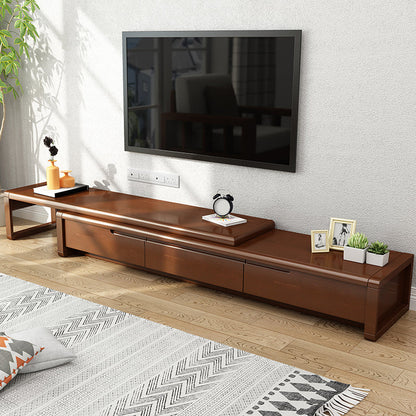 Traditional TV Console Enclosed Storage TV Stand Console with Drawers