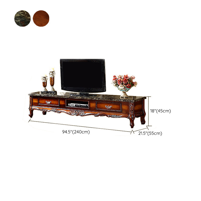 Solid Wood TV Media Console Open Storage Media Console TV Stand with Drawers Clearhalo 'furn' 'furn_tv_stands_entertainment_centers' 'Furniture' 'Living Room Furniture' 'TV Stands & Entertainment Centers' 'TV Stands & Media Storage Furniture' 'tv_stands_entertainment_centers' 6366773