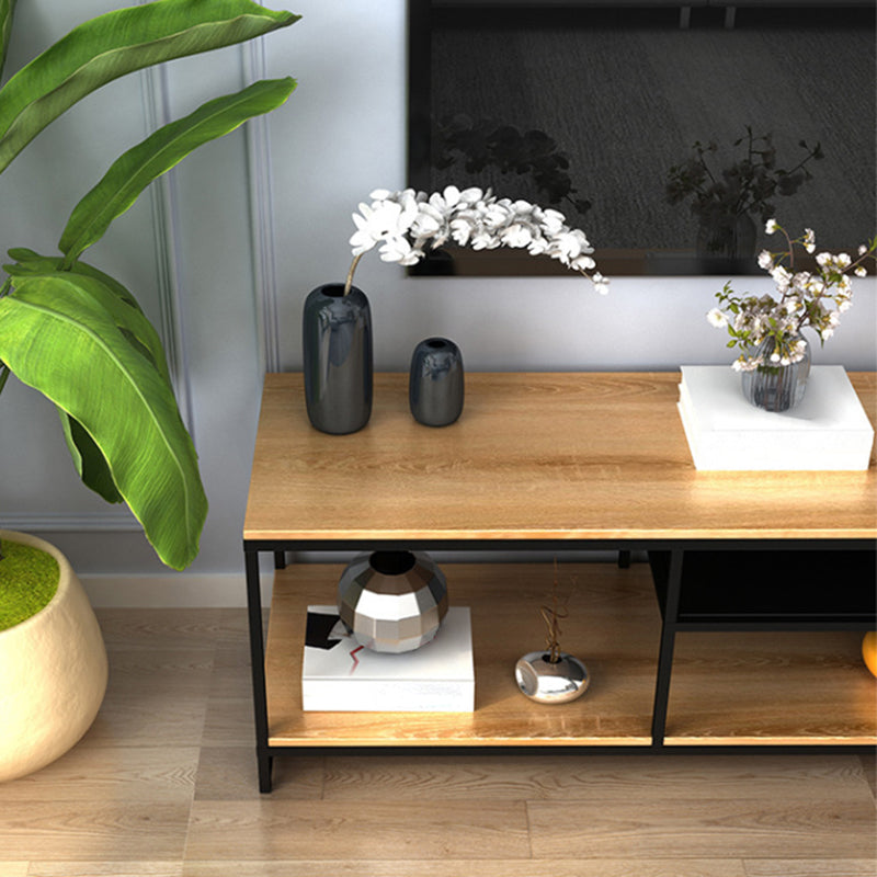 Solid Wood TV Media Console Industrial Media Console TV Stand for Living Room Clearhalo 'furn' 'furn_tv_stands_entertainment_centers' 'Furniture' 'Living Room Furniture' 'TV Stands & Entertainment Centers' 'TV Stands & Media Storage Furniture' 'tv_stands_entertainment_centers' 6366783