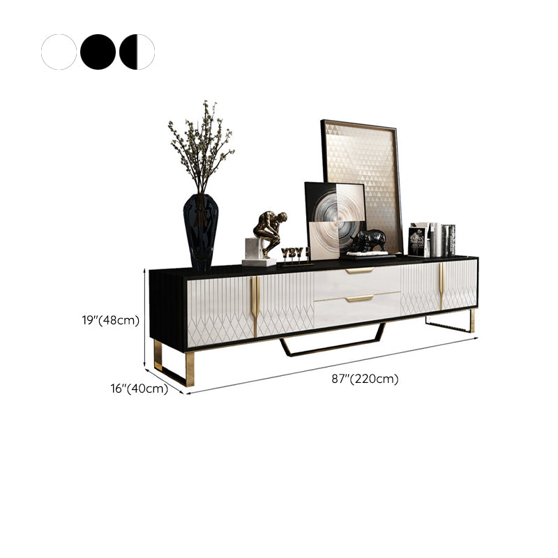 Wooden TV Media Console Modern Media Console TV Stand with Drawers Clearhalo 'furn' 'furn_tv_stands_entertainment_centers' 'Furniture' 'Living Room Furniture' 'TV Stands & Entertainment Centers' 'TV Stands & Media Storage Furniture' 'tv_stands_entertainment_centers' 6366804