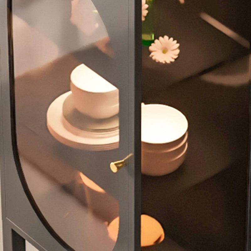 Mobile moderno mobile in vetro per la porta a buffet per la sala da pranzo
