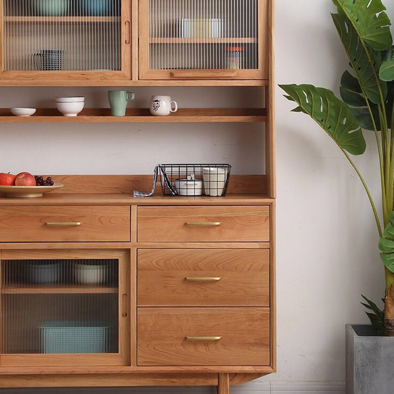 Hedendaags massief houten hok buffet multi-plank dineren hok voor eetkamer