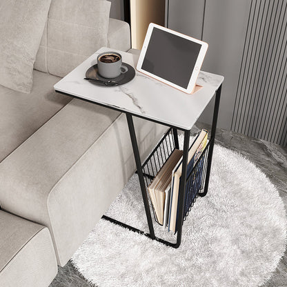 Mesa nocturna de almacenamiento industrial de hierro de 1Shelf de hierro, 24 "de alto