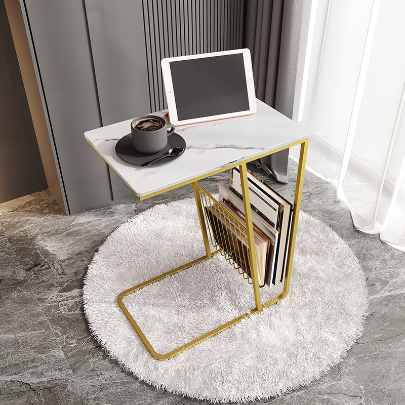 Mesa nocturna de almacenamiento industrial de hierro de 1Shelf de hierro, 24 "de alto