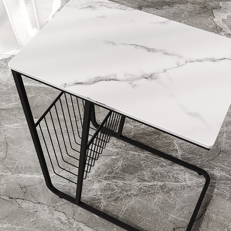 Mesa nocturna de almacenamiento industrial de hierro de 1Shelf de hierro, 24 "de alto