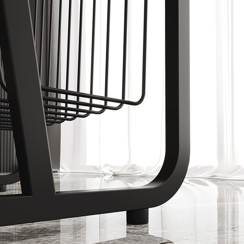 Mesa nocturna de almacenamiento industrial de hierro de 1Shelf de hierro, 24 "de alto