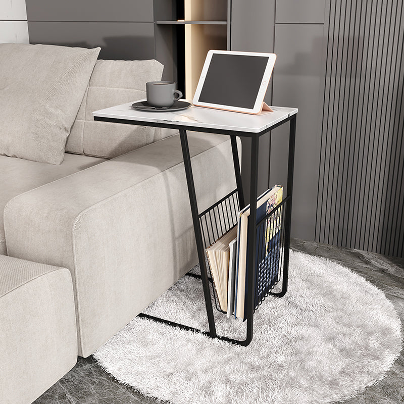 Mesa nocturna de almacenamiento industrial de hierro de 1Shelf de hierro, 24 "de alto