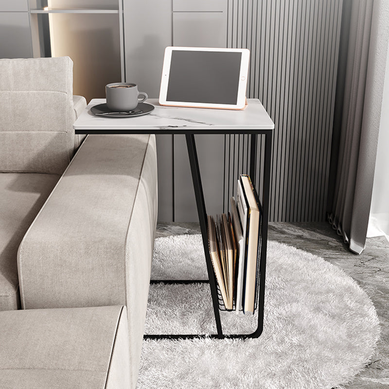 Mesa nocturna de almacenamiento industrial de hierro de 1Shelf de hierro, 24 "de alto