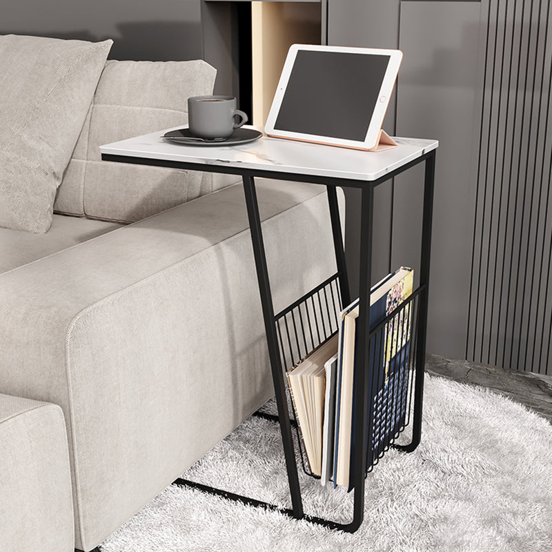 Mesa nocturna de almacenamiento industrial de hierro de 1Shelf de hierro, 24 "de alto