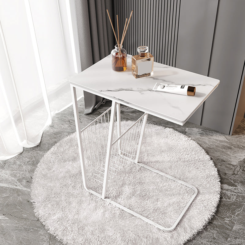 Mesa nocturna de almacenamiento industrial de hierro de 1Shelf de hierro, 24 "de alto