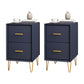 2 Drawers Contemporary Nightstand Legs Included Night Table ,19.3 Tall