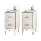 2 Drawers Contemporary Nightstand Legs Included Night Table ,19.3 Tall