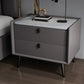 Comodino da letto contemporaneo a tavola notturna con cassetti