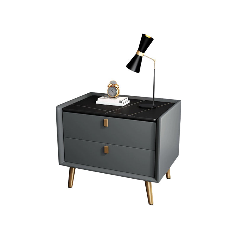 Comodino da letto contemporaneo a tavola notturna con cassetti