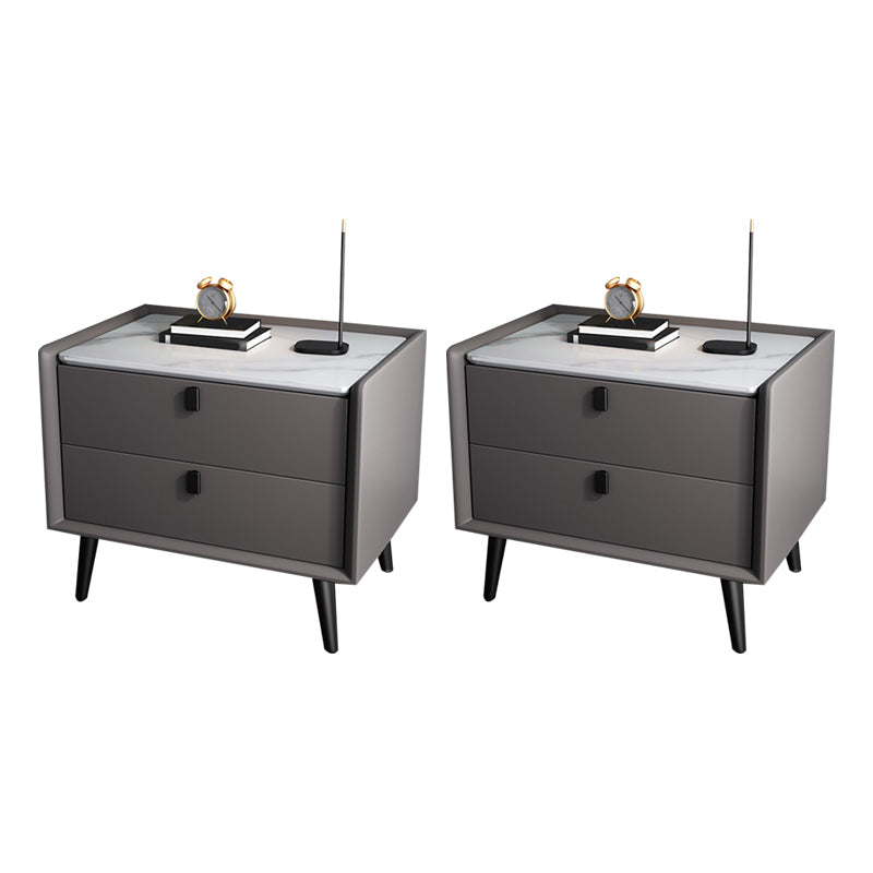 Comodino da letto contemporaneo a tavola notturna con cassetti